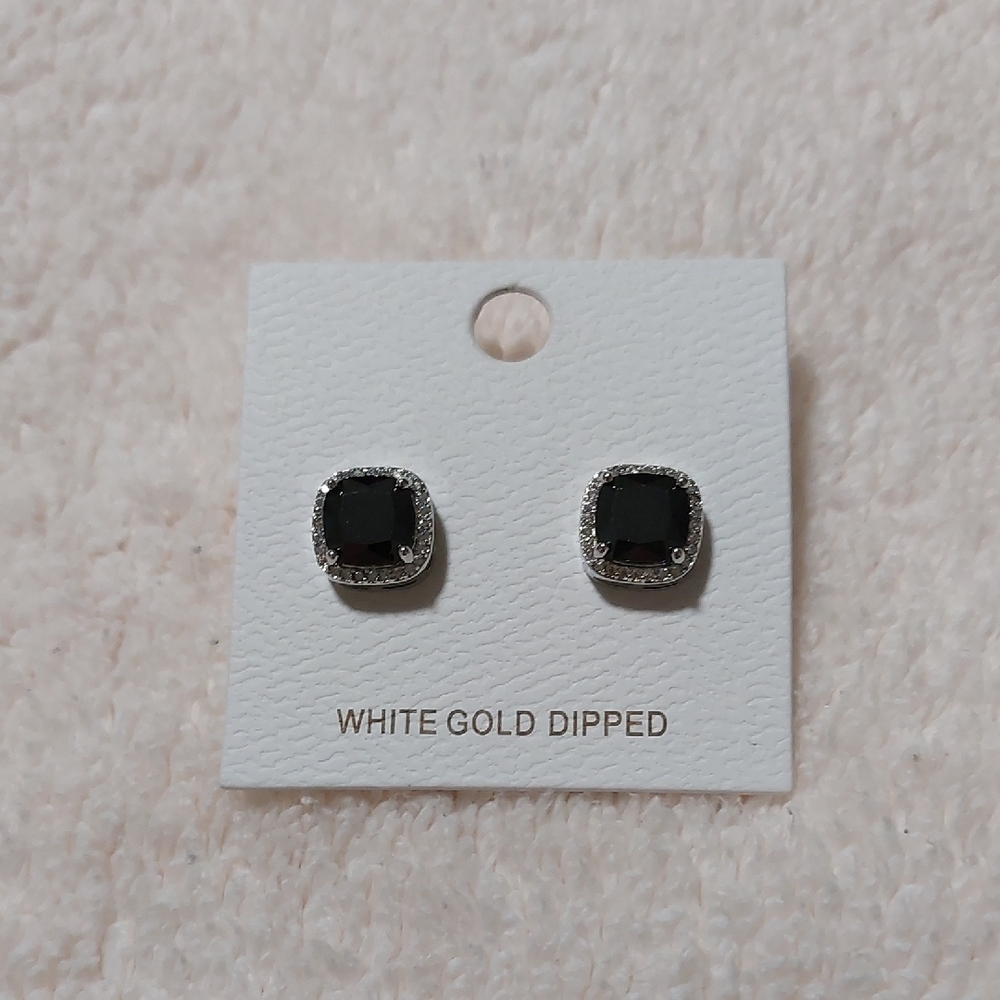 Elegant Black and Silver Earrings